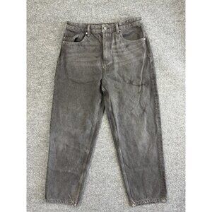 Basin + Range Jeans Womens 29 Gray High Rise Straight Leg Denim‎ Washed Charcoal